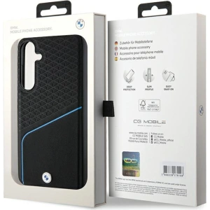 Kup Case BMW BMHMS24M23RDCLK Samsung Galaxy S24+ Plus Hardcase Signature Leder Texturiert & Linie MagSafe schwarz/black - BMW605 - {ean13} - Sklep Home Screen