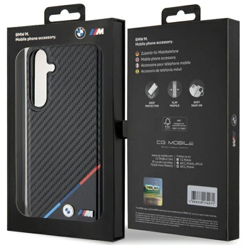 Kup Etui BMW BMHMS24S23PUDTK Samsung Galaxy S24 hardcase Carbon Tricolor Line MagSafe černý/black - BMW607 - {ean13} - Sklep Home Screen