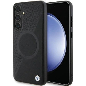 Kup Case BMW BMHMS24S23RTPK Samsung Galaxy S24 Hartschale Signature Leather Half Textured & Circle MagSafe schwarz/black - BMW609 - {ean13} - Sklep Home Screen