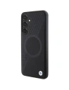 Buy BMW BMHMS24S23RTPK Samsung Galaxy S24 hardcase Signature Leather Half Textured & Circle MagSafe black - BMW609 - {ean13} - Home Screen Store Europe
