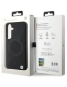 Buy BMW BMHMS24S23RTPK Samsung Galaxy S24 hardcase Signature Leather Half Textured & Circle MagSafe black - BMW609 - {ean13} - Home Screen Store Europe