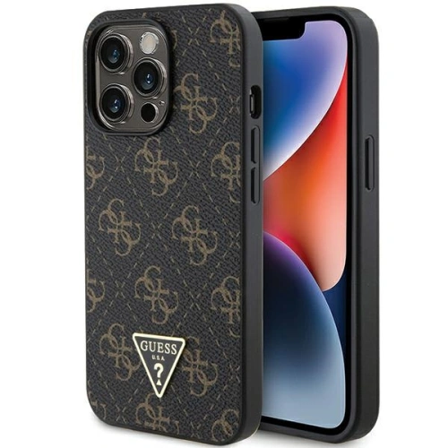 Kup Etui Guess GUHCP13LPG4GPK Apple iPhone 13 / 13 Pro keménytok 4G Háromszög Fém Logó fekete/black - GUE3275 - {ean13} - Sklep Home Screen