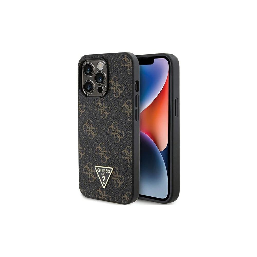 Etui Guess GUHCP13LPG4GPK Apple iPhone 13 / 13 Pro hardcase 4G Triangle Metal Logo czarny/black