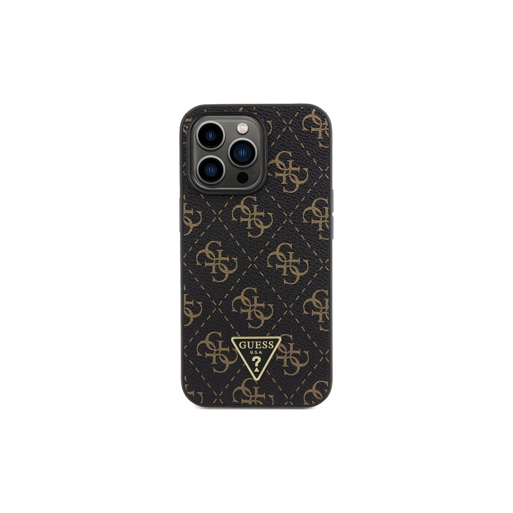 Etui Guess GUHCP13LPG4GPK Apple iPhone 13 / 13 Pro hardcase 4G Triangle Metal Logo czarny/black