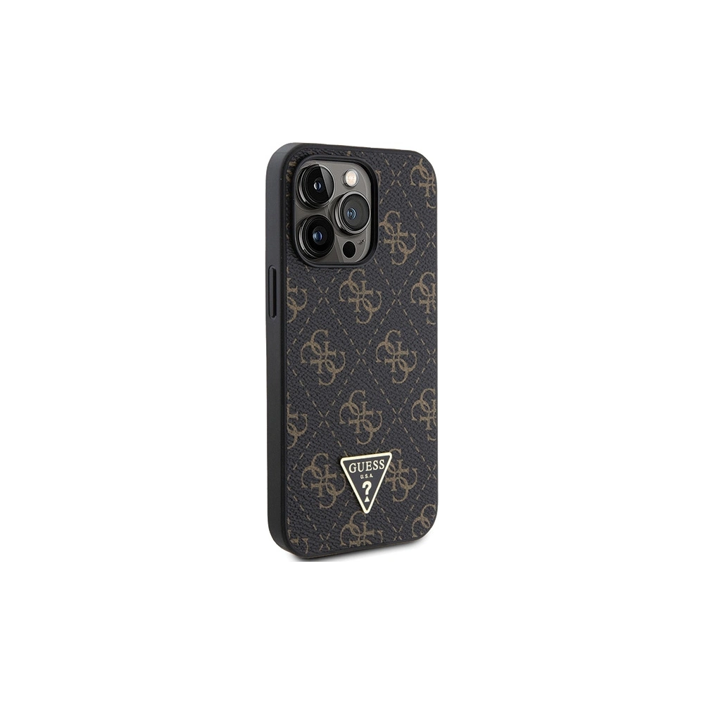 Etui Guess GUHCP13LPG4GPK Apple iPhone 13 / 13 Pro hardcase 4G Triangle Metal Logo czarny/black