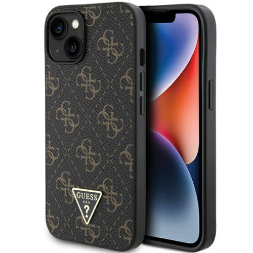 Kup Etui Guess GUHCP14SPG4GPK Apple iPhone 14 / 15 kemény tok 4G Triangle Metal Logo fekete/black - GUE3279 - {ean13} - Sklep Home Screen
