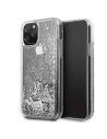 Etui Guess GUHCN58GLHFLSI Apple iPhone 11 Pro srebrny/silver hard case Glitter Hearts