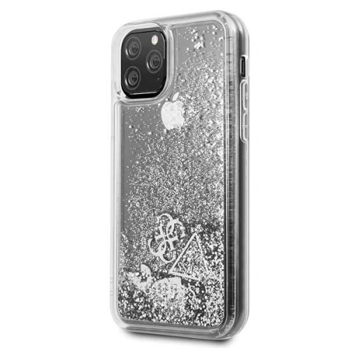 Kup Etui Guess GUHCN58GLHFLSI Apple iPhone 11 Pro argintiu/silver hard case Glitter Hearts - GUE154SLV - {ean13} - Sklep Home Screen