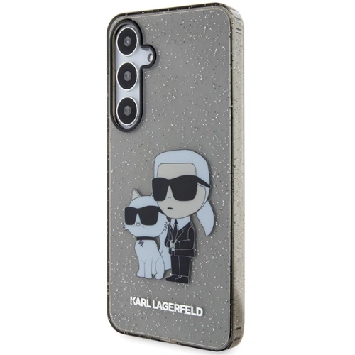 Kup Etui Karl Lagerfeld KLHCS24MHNKCTGK Samsung Galaxy S24+ Plus hardcase Glitter Karl&Choupette czarny/black - KLD1879 - {ean13} - Sklep Home Screen