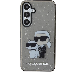 Kup Etui Karl Lagerfeld KLHCS24MHNKCTGK Samsung Galaxy S24+ Plus hardcase Glitter Karl&Choupette czarny/black - KLD1879 - {ean13} - Sklep Home Screen