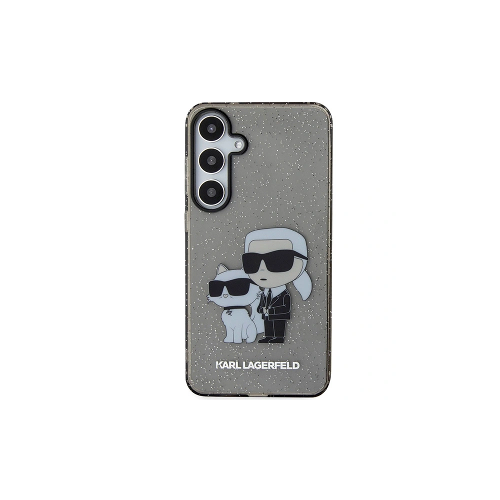 Etui Karl Lagerfeld KLHCS24MHNKCTGK Samsung Galaxy S24+ Plus hardcase Glitter Karl&Choupette czarny/black