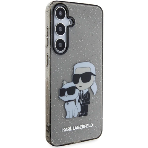Kup Etui Karl Lagerfeld KLHCS24MHNKCTGK Samsung Galaxy S24+ Plus hardcase Glitter Karl&Choupette czarny/black - KLD1879 - {ean13} - Sklep Home Screen