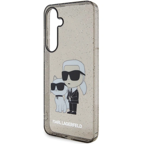 Kup Etui Karl Lagerfeld KLHCS24MHNKCTGK Samsung Galaxy S24+ Plus hardcase Glitter Karl&Choupette czarny/black - KLD1879 - {ean13} - Sklep Home Screen