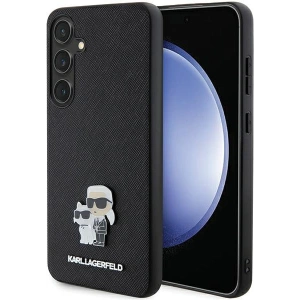 Kup Etui Karl Lagerfeld KLHCS24MPSAKCMPK Samsung Galaxy S24+ Plus hardcase Saffiano Karl & Choupette Metal Pin czarny/black - KLD1881 - {ean13} - Sklep Home Screen