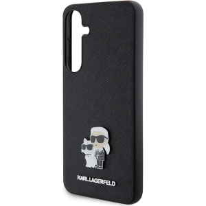 Kup Etui Karl Lagerfeld KLHCS24MPSAKCMPK Samsung Galaxy S24+ Plus hardcase Saffiano Karl & Choupette Metal Pin czarny/black - KLD1881 - {ean13} - Sklep Home Screen