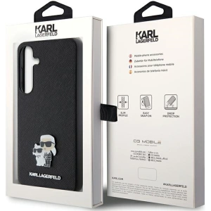 Kup Etui Karl Lagerfeld KLHCS24MPSAKCMPK Samsung Galaxy S24+ Plus hardcase Saffiano Karl & Choupette Metal Pin czarny/black - KLD1881 - {ean13} - Sklep Home Screen