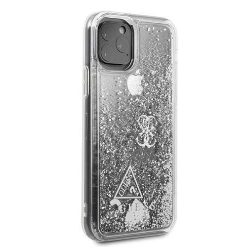 Kup Etui Guess GUHCN58GLHFLSI Apple iPhone 11 Pro argintiu/silver hard case Glitter Hearts - GUE154SLV - {ean13} - Sklep Home Screen