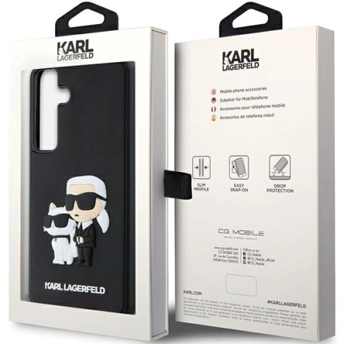 Kup Etui Karl Lagerfeld KLHCS24S3DRKCNK Samsung Galaxy S24 hardcase 3D Rubber Karl&Choupette czarny/black - KLD1882 - {ean13} - Sklep Home Screen