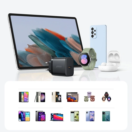 Kup Încărcător de rețea Joyroom JR-TCF11 USB-C 25W + cablu USB-C / USB-C 1m negru - JYR964 - {ean13} - Sklep Home Screen