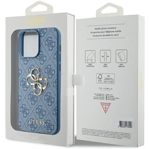 Kup Case Guess GUHCP15L4GMGBL Apple iPhone 15 Pro Hardcase 4G Big Metal Logo blau/blue - GUE3282 - {ean13} - Sklep Home Screen