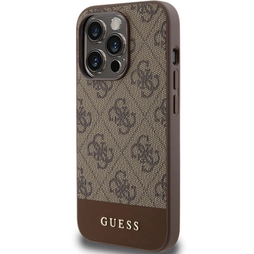 Kup Etui Guess GUHCP15LG4GLBR Apple iPhone 15 Pro keménytok 4G Stripe Collection barna/brown - GUE3284 - {ean13} - Sklep Home Screen