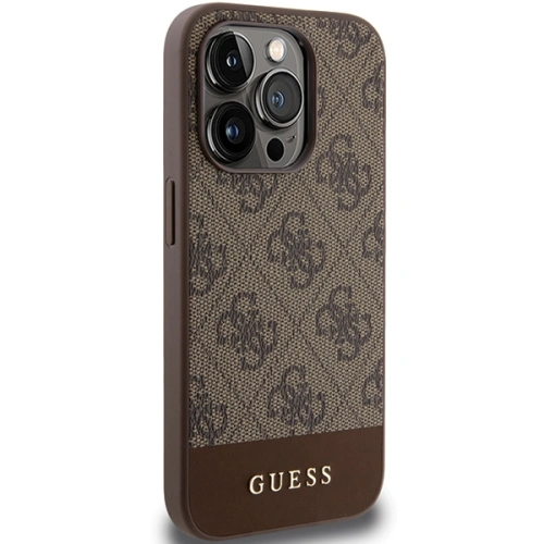Kup Etui Guess GUHCP15LG4GLBR Apple iPhone 15 Pro keménytok 4G Stripe Collection barna/brown - GUE3284 - {ean13} - Sklep Home Screen