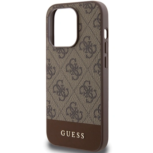 Kup Etui Guess GUHCP15LG4GLBR Apple iPhone 15 Pro keménytok 4G Stripe Collection barna/brown - GUE3284 - {ean13} - Sklep Home Screen