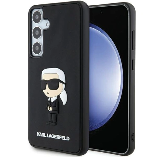 Kup Etui Karl Lagerfeld KLHCS24S3DRKINK Samsung Galaxy S24 hardcase 3D Rubber Ikonik černý/black - KLD1883 - {ean13} - Sklep Home Screen