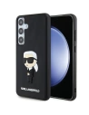 Etui Karl Lagerfeld KLHCS24S3DRKINK Samsung Galaxy S24 kemény tok 3D Gumi Ikonik fekete/black