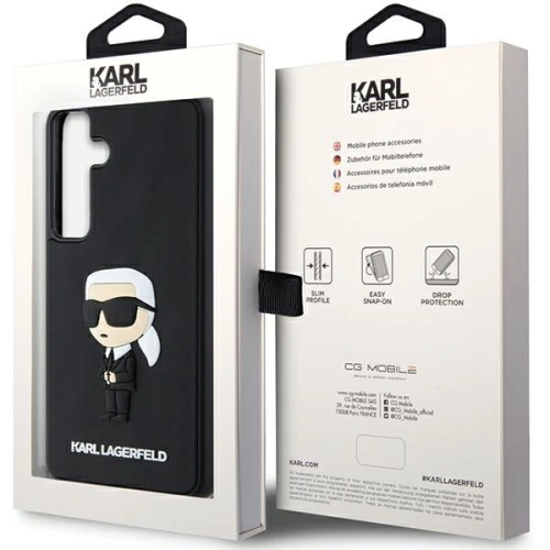 Kup Etui Karl Lagerfeld KLHCS24S3DRKINK Samsung Galaxy S24 hardcase 3D Rubber Ikonik černý/black - KLD1883 - {ean13} - Sklep Home Screen