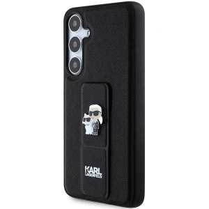 Kup Etui Karl Lagerfeld KLHCS24SGSAKCPK Samsung Galaxy S24 hardcase Gripstand Saffiano Karl&Choupette Pins czarny/black - KLD1884 - {ean13} - Sklep Home Screen