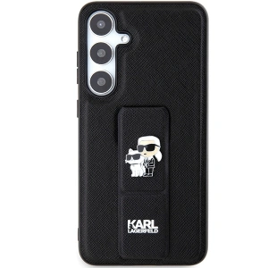Kup Etui Karl Lagerfeld KLHCS24SGSAKCPK Samsung Galaxy S24 hardcase Gripstand Saffiano Karl&Choupette Pins czarny/black - KLD1884 - {ean13} - Sklep Home Screen