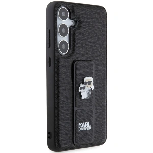 Kup Etui Karl Lagerfeld KLHCS24SGSAKCPK Samsung Galaxy S24 hardcase Gripstand Saffiano Karl&Choupette Pins negru/black - KLD1884 - {ean13} - Sklep Home Screen