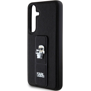 Kup Etui Karl Lagerfeld KLHCS24SGSAKCPK Samsung Galaxy S24 hardcase Gripstand Saffiano Karl&Choupette Pins černý/black - KLD1884 - {ean13} - Sklep Home Screen