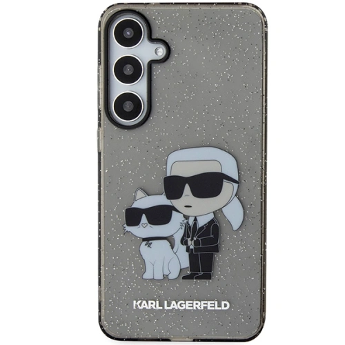 Kup Etui Karl Lagerfeld KLHCS24SHNKCTGK Samsung Galaxy S24 hardcase Glitter Karl&Choupette czarny/black - KLD1886 - {ean13} - Sklep Home Screen