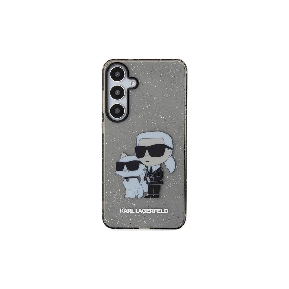 Etui Karl Lagerfeld KLHCS24SHNKCTGK Samsung Galaxy S24 hardcase Glitter Karl&Choupette czarny/black