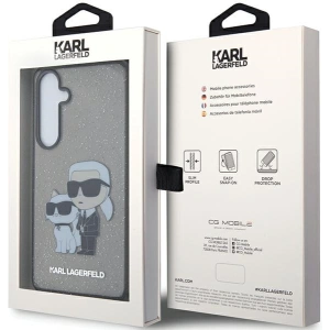Kup Etui Karl Lagerfeld KLHCS24SHNKCTGK Samsung Galaxy S24 hardcase Glitter Karl&Choupette czarny/black - KLD1886 - {ean13} - Sklep Home Screen