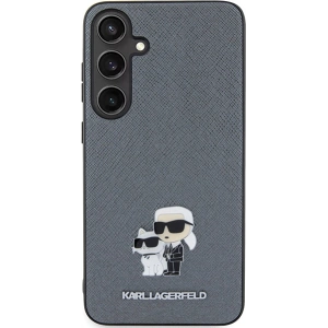 Kup Etui Karl Lagerfeld KLHCS24SPSAKCMPG Samsung Galaxy S24 hardcase Saffiano Karl & Choupette Metal Pin szary/grey - KLD1887 - {ean13} - Sklep Home Screen