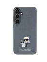Kup Etui Karl Lagerfeld KLHCS24SPSAKCMPG Samsung Galaxy S24 hardcase Saffiano Karl & Choupette Metal Pin šedá/grey - KLD1887 - {ean13} - Sklep Home Screen