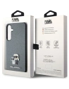 Buy Karl Lagerfeld KLHCS24SPSAKCMPG Samsung Galaxy S24 hardcase Saffiano Karl & Choupette Metal Pin grey - KLD1887 - {ean13} - Home Screen Store Europe