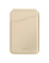 Portofel magnetic UNIQ Coehl Esme MagSafe cu oglindă și suport crem/cream