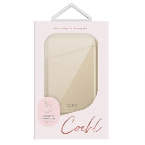 Buy UNIQ Coehl Esme MagSafe magnetic wallet with mirror and stand cream - UNIQ1095 - {ean13} - Home Screen Store Europe