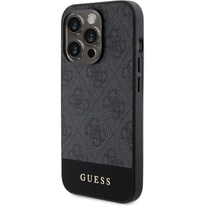 Etui Guess GUHCP15LG4GLGR Apple iPhone 15 Pro hardcase 4G Stripe Collection szary/grey