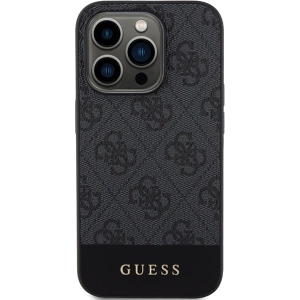 Etui Guess GUHCP15LG4GLGR Apple iPhone 15 Pro hardcase 4G Stripe Collection szary/grey