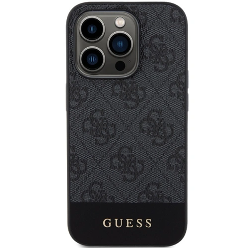 Kup Case Guess GUHCP15LG4GLGR Apple iPhone 15 Pro Hardcase 4G Stripe Collection grau/grey - GUE3285 - {ean13} - Sklep Home Screen