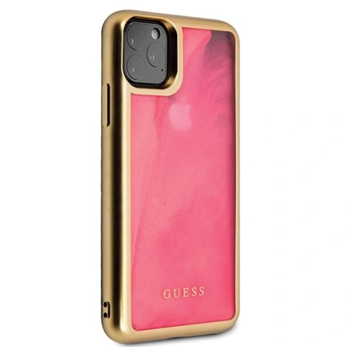Kup Etui Guess GUHCN58GLTRPI Apple iPhone 11 Pro różowy/pink hard case Glow in the Dark Sand Matte - GUE156PNK - {ean13} - Sklep Home Screen