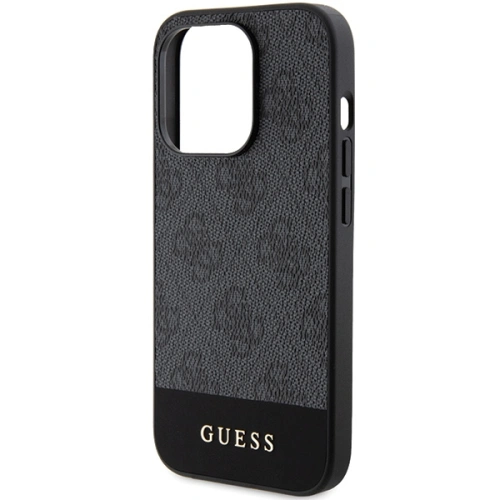 Kup Case Guess GUHCP15LG4GLGR Apple iPhone 15 Pro Hardcase 4G Stripe Collection grau/grey - GUE3285 - {ean13} - Sklep Home Screen
