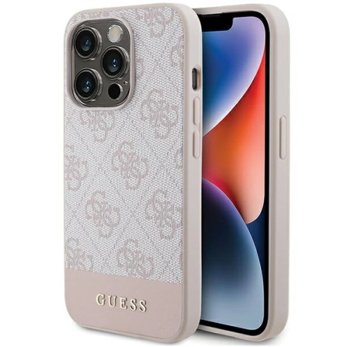 Kup Etui Guess GUHCP15LG4GLPI Apple iPhone 15 Pro hardcase 4G Stripe Collection rózsaszín/pink - GUE3286 - {ean13} - Sklep Home Screen