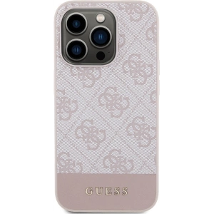 Etui Guess GUHCP15LG4GLPI Apple iPhone 15 Pro hardcase 4G Stripe Collection różowy/pink