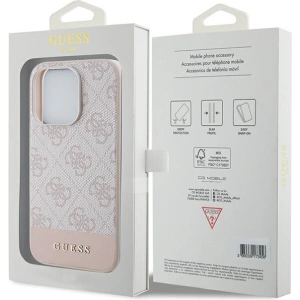 Etui Guess GUHCP15LG4GLPI Apple iPhone 15 Pro hardcase 4G Stripe Collection różowy/pink
